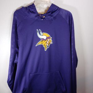 Minnesota Vikings Hooded Sweatshirt 2XL NFL Team Apparel Purple
